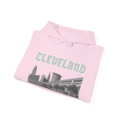 Cleveland Skyline Hoodie – Vintage CLE Graphic Pullover | Ohio Streetwear | Forged in CLE