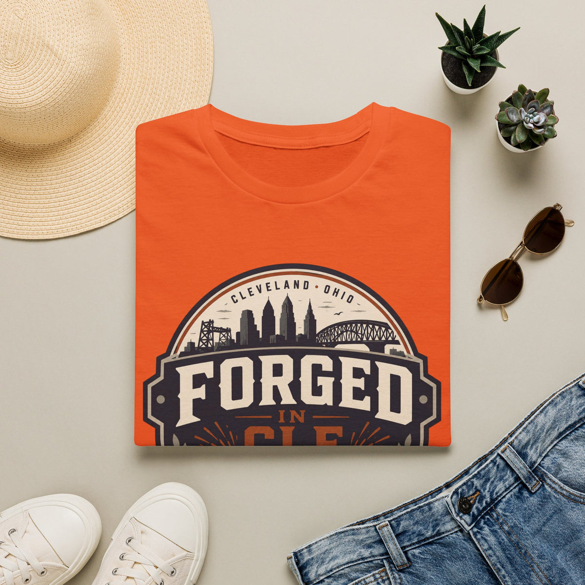 Forged IN CLE T-Shirt — Cleveland Pride Vintage City Tee