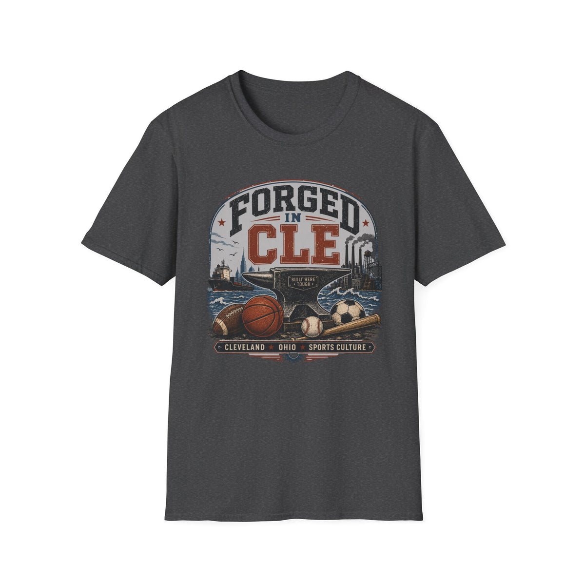 Forged by CLE Sports T-Shirt — Cleveland Pride Vintage City Tee