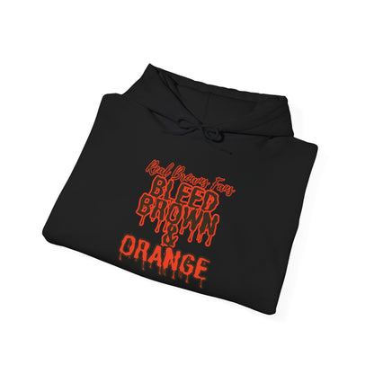 Bleed Brown & Orange Hoodie – Cleveland Football Fan Hoodie | Real Browns Fans Streetwear | Forged in CLE Apparel