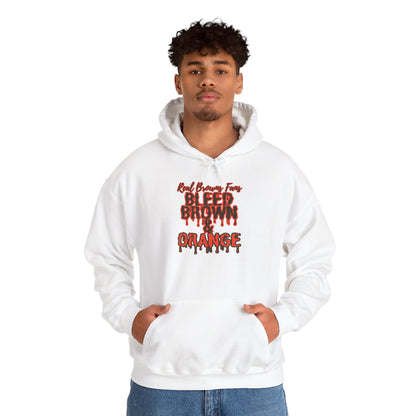 Bleed Brown & Orange Hoodie – Cleveland Football Fan Hoodie | Real Browns Fans Streetwear | Forged in CLE Apparel