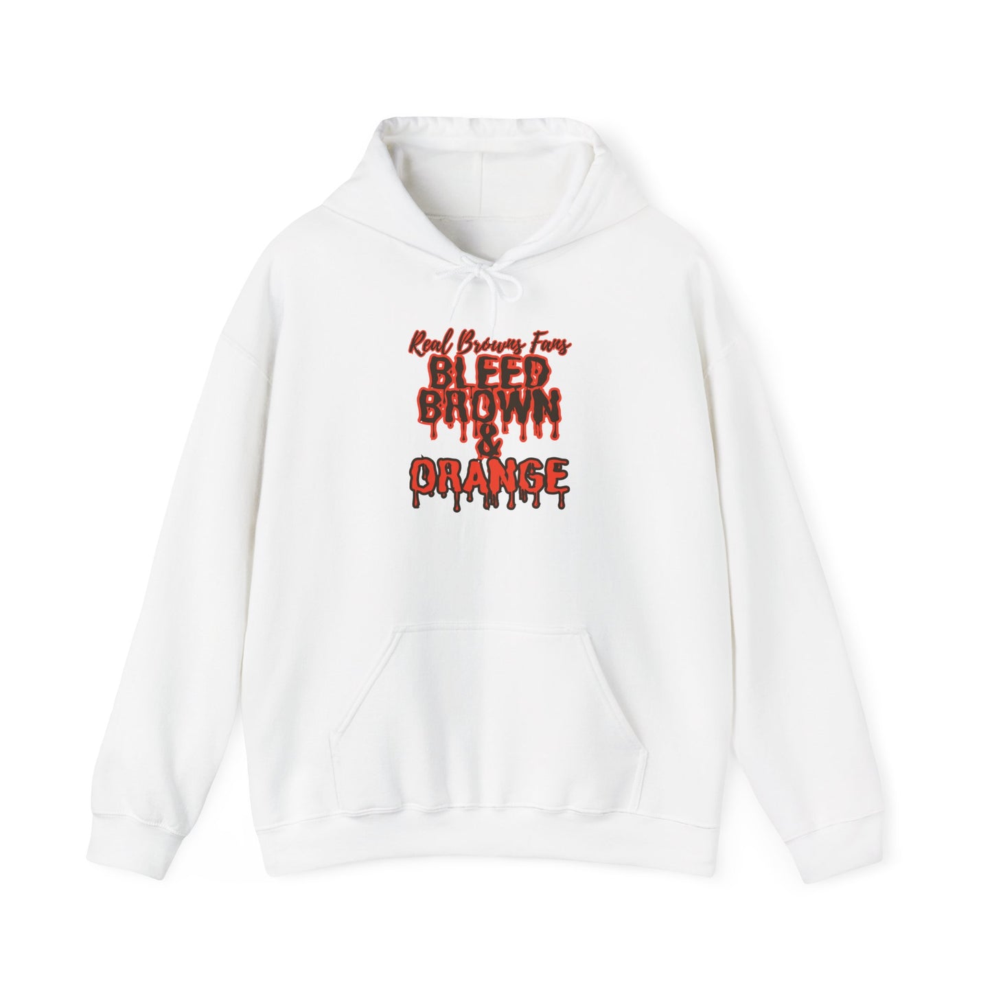 Bleed Brown & Orange Hoodie – Cleveland Football Fan Hoodie | Real Browns Fans Streetwear | Forged in CLE Apparel