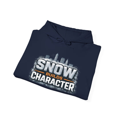 Snow Builds Character Hoodie – Cleveland Winter Streetwear | Forged in CLE