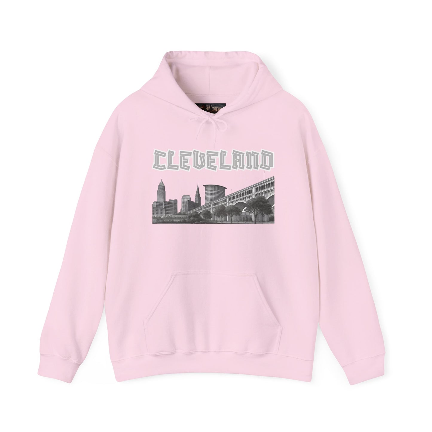 Cleveland Skyline Hoodie – Vintage CLE Graphic Pullover | Ohio Streetwear | Forged in CLE