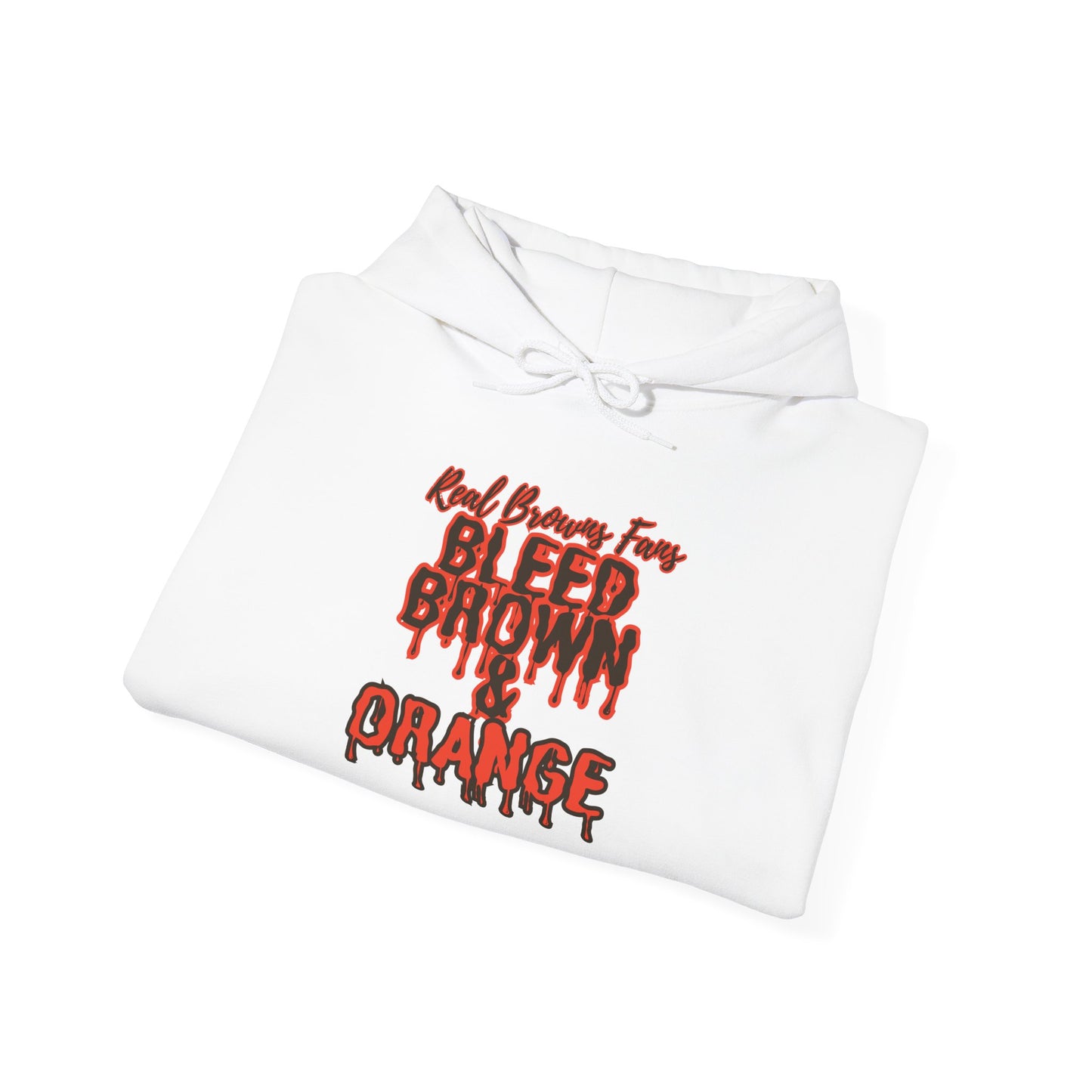 Bleed Brown & Orange Hoodie – Cleveland Football Fan Hoodie | Real Browns Fans Streetwear | Forged in CLE Apparel