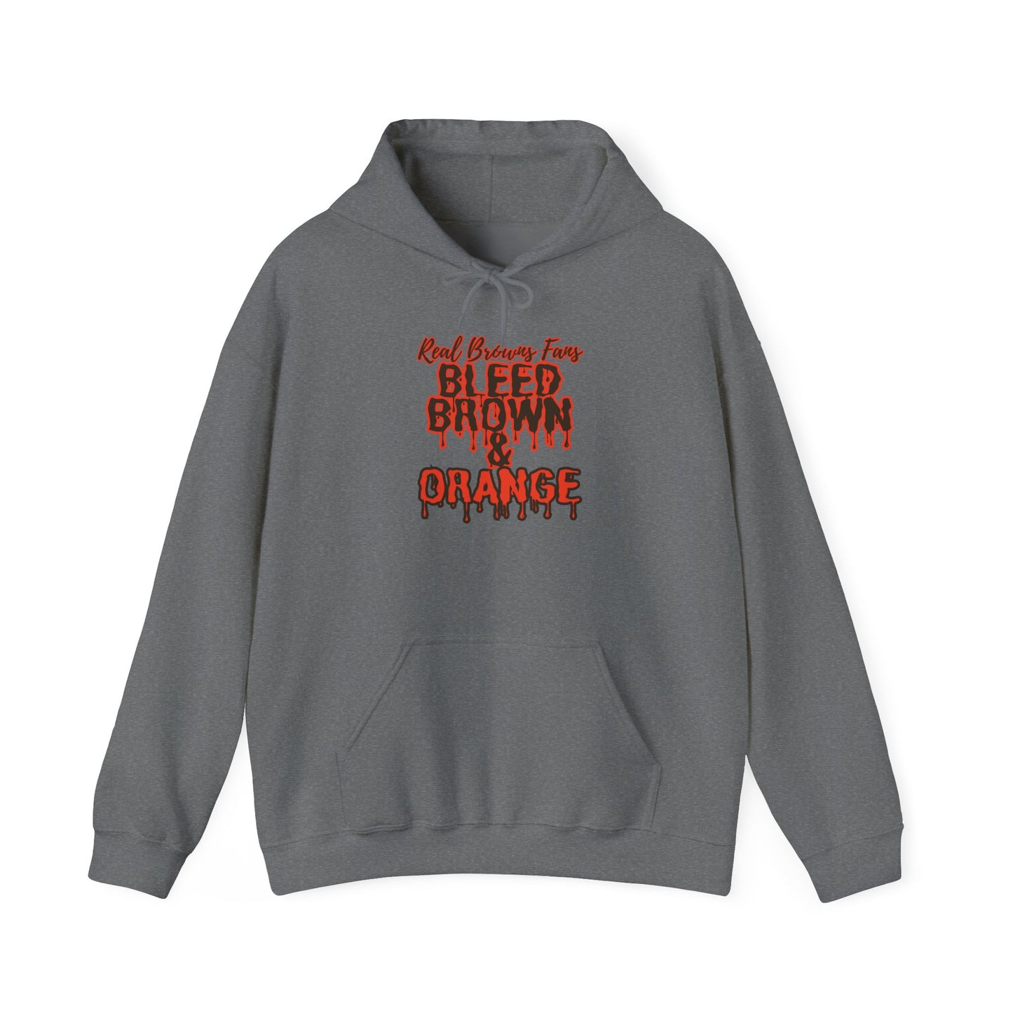 Bleed Brown & Orange Hoodie – Cleveland Football Fan Hoodie | Real Browns Fans Streetwear | Forged in CLE Apparel