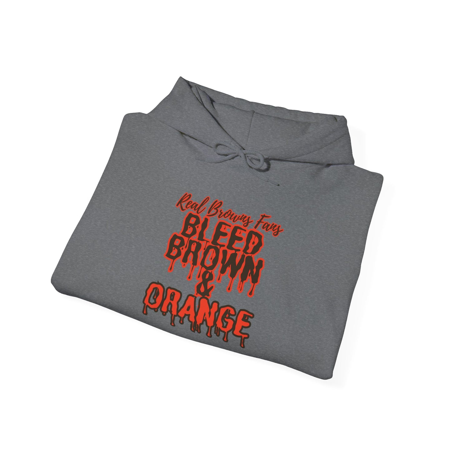 Bleed Brown & Orange Hoodie – Cleveland Football Fan Hoodie | Real Browns Fans Streetwear | Forged in CLE Apparel