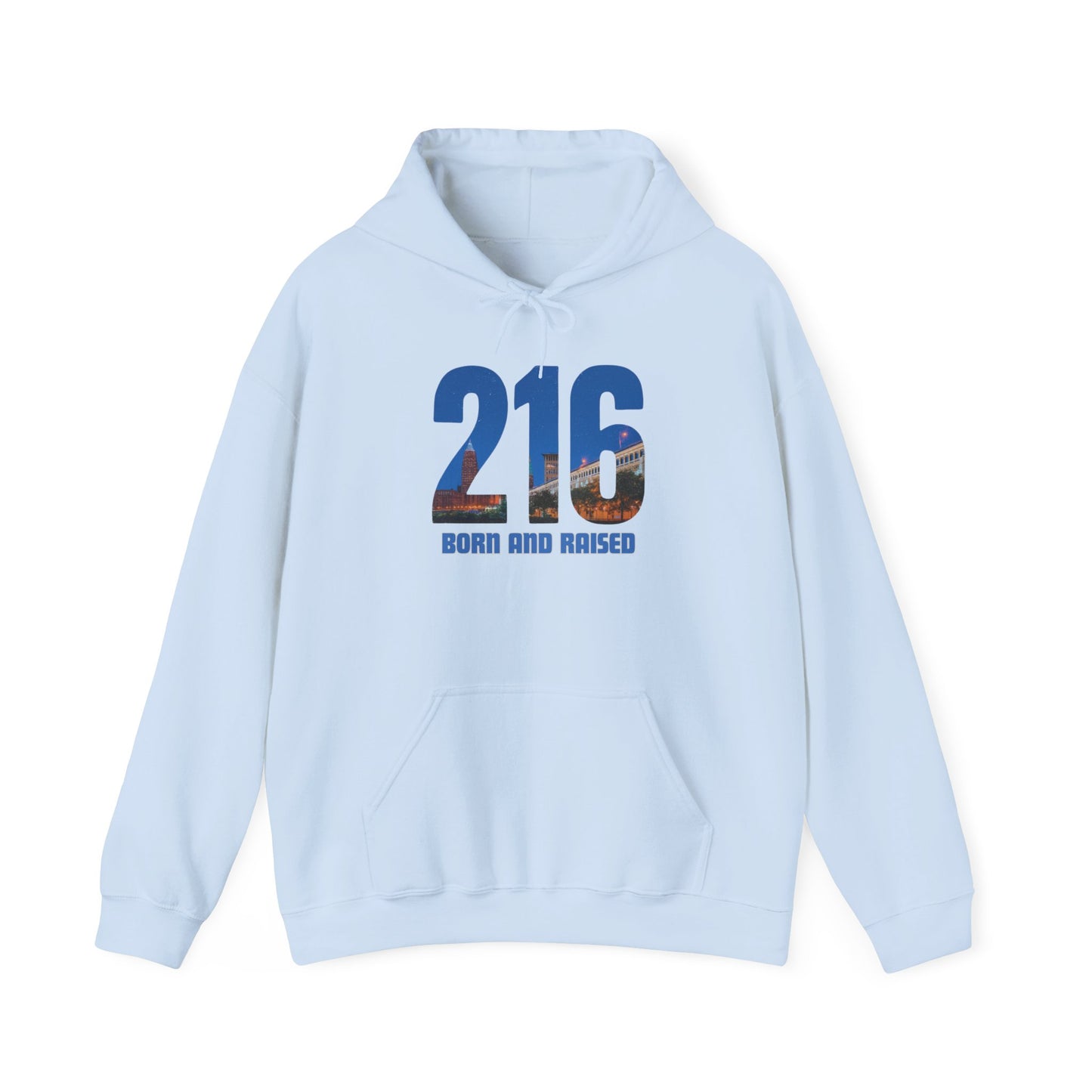 216 Born and Raised Hoodie – Cleveland Ohio Streetwear | 216 Area Code Skyline Graphic Pullover