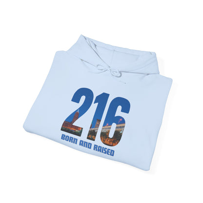 216 Born and Raised Hoodie – Cleveland Ohio Streetwear | 216 Area Code Skyline Graphic Pullover