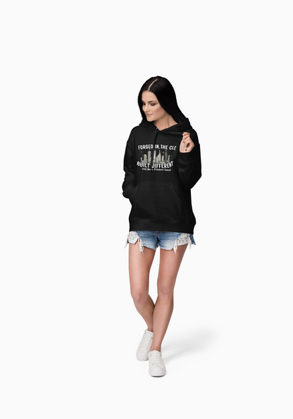Cleveland 'Forged in the CLE' Hoodie — Built Different Skyline Pullover