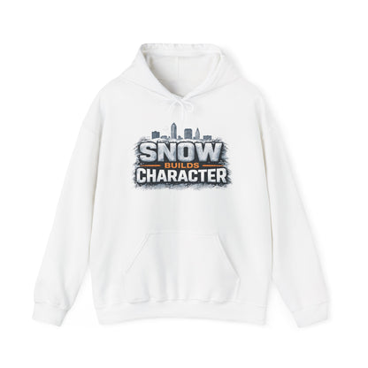 Snow Builds Character Hoodie – Cleveland Winter Streetwear | Forged in CLE