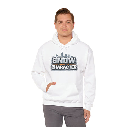 Snow Builds Character Hoodie – Cleveland Winter Streetwear | Forged in CLE