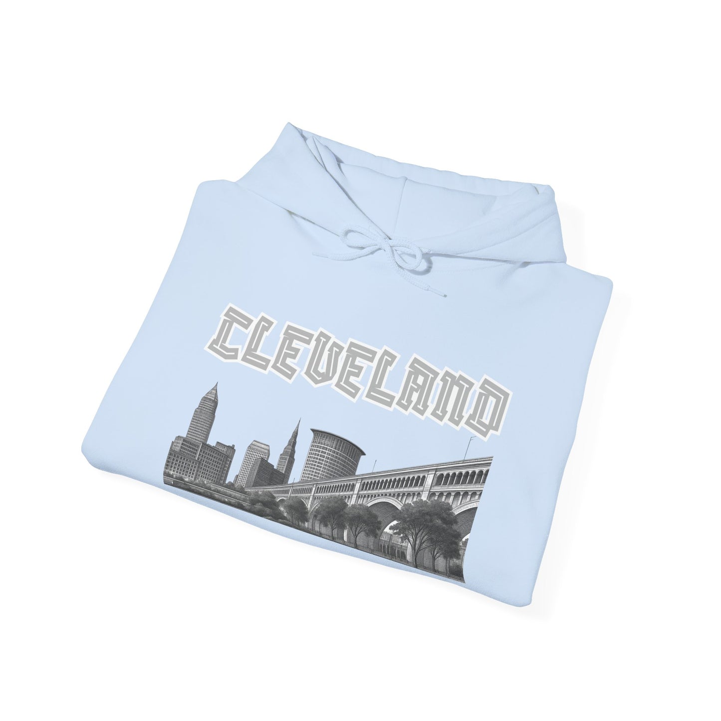 Cleveland Skyline Hoodie – Vintage CLE Graphic Pullover | Ohio Streetwear | Forged in CLE