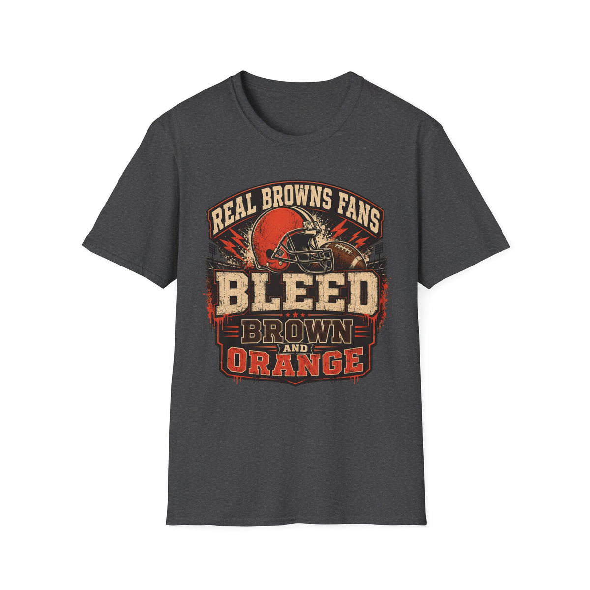 Bleed Brown and Orange T-Shirt — Cleveland Pride Vintage City Tee