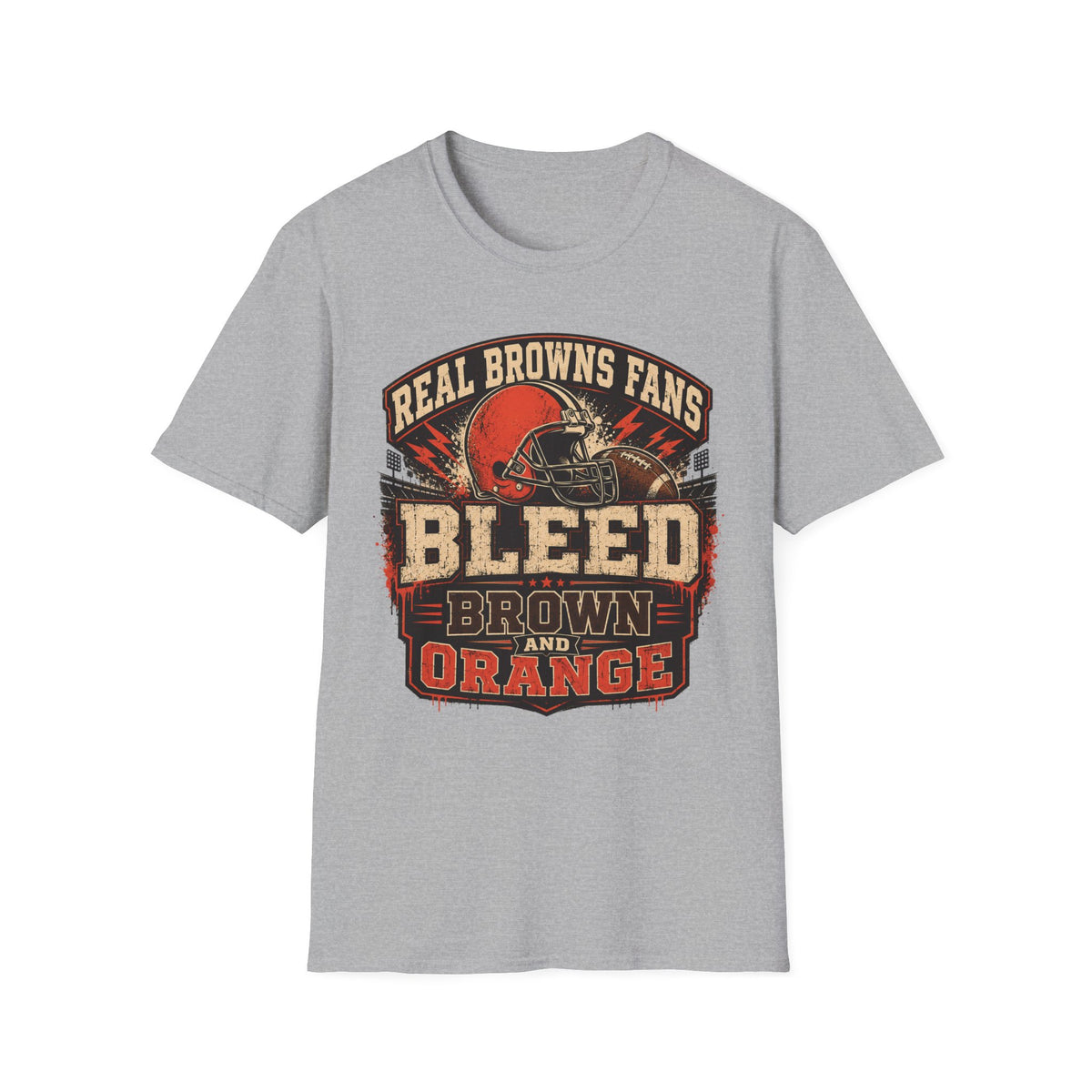 Bleed Brown and Orange T-Shirt — Cleveland Pride Vintage City Tee