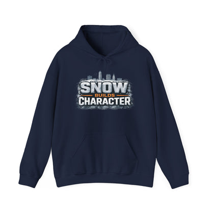 Snow Builds Character Hoodie – Cleveland Winter Streetwear | Forged in CLE