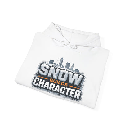 Snow Builds Character Hoodie – Cleveland Winter Streetwear | Forged in CLE