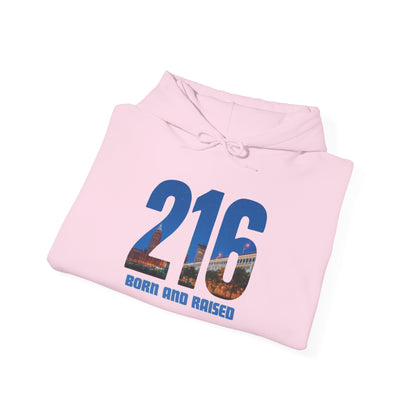 216 Born and Raised Hoodie – Cleveland Ohio Streetwear | 216 Area Code Skyline Graphic Pullover