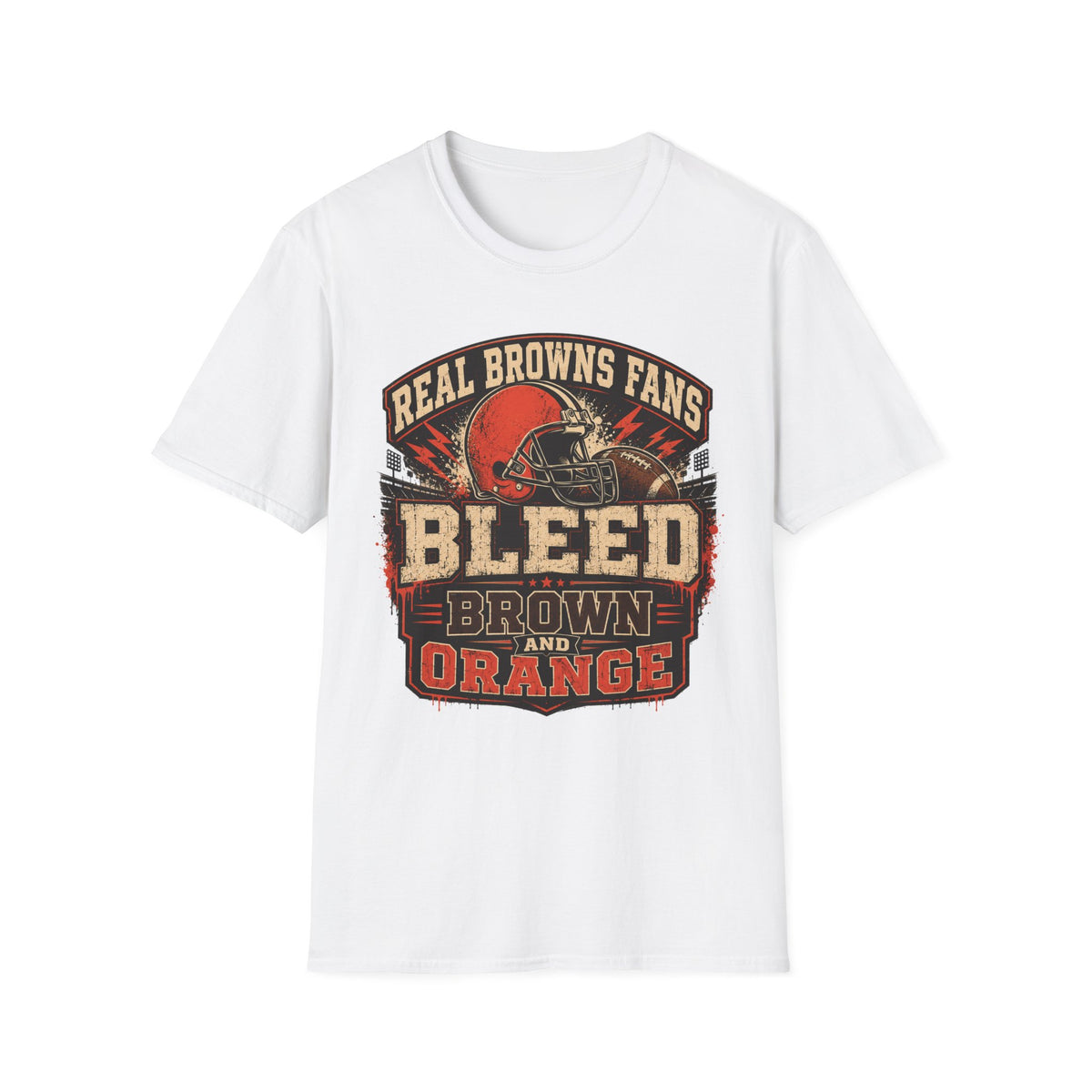 Bleed Brown and Orange T-Shirt — Cleveland Pride Vintage City Tee
