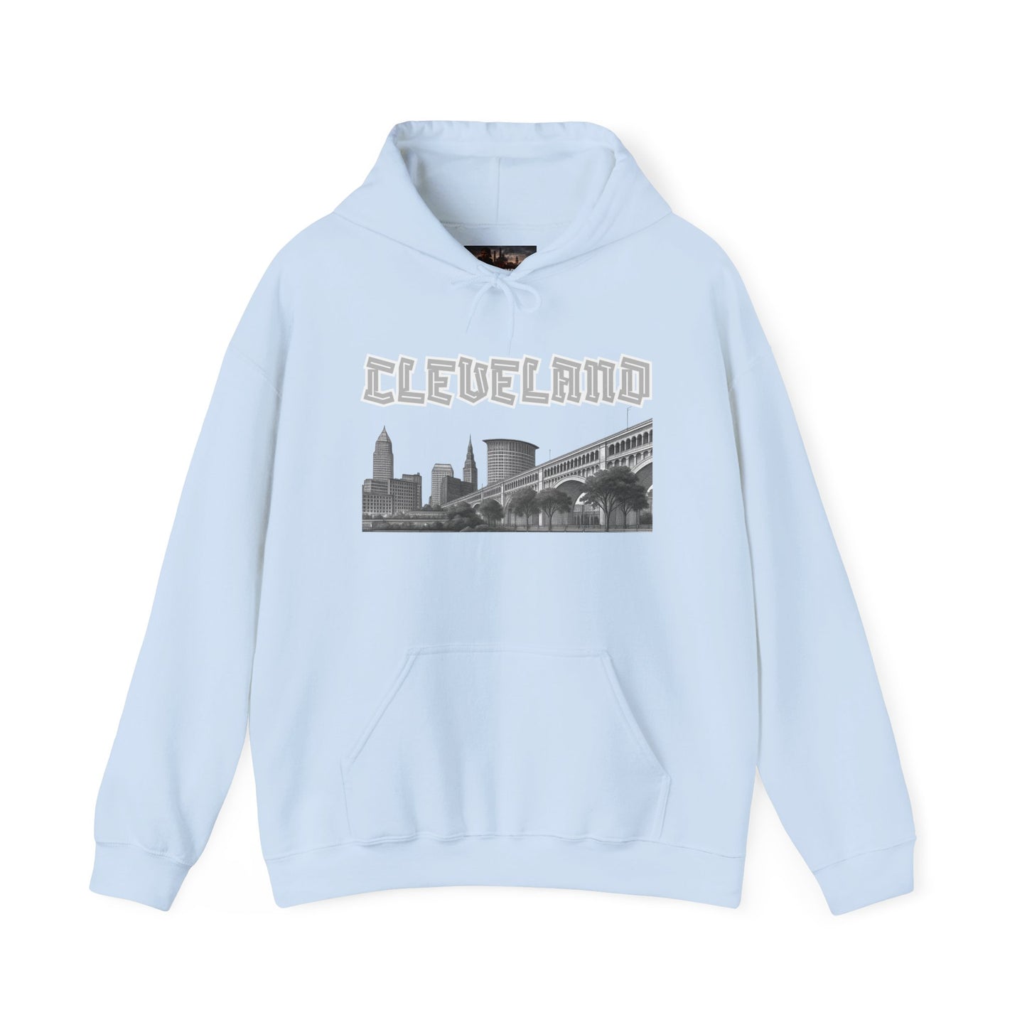 Cleveland Skyline Hoodie – Vintage CLE Graphic Pullover | Ohio Streetwear | Forged in CLE