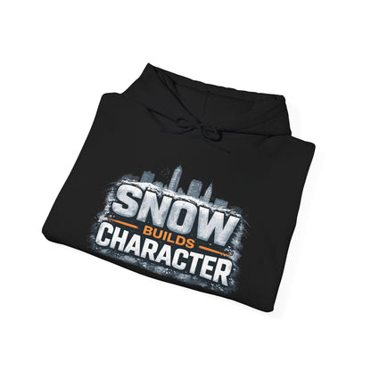 Snow Builds Character Hoodie – Cleveland Winter Streetwear | Forged in CLE