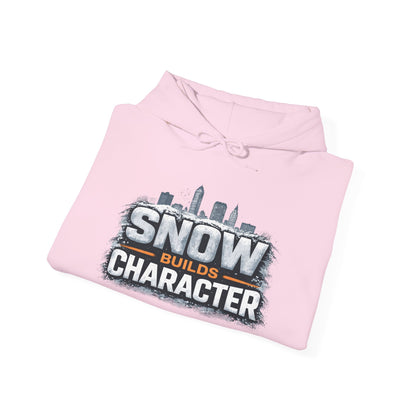 Snow Builds Character Hoodie – Cleveland Winter Streetwear | Forged in CLE
