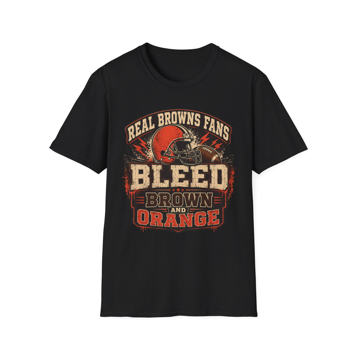 Bleed Brown and Orange T-Shirt — Cleveland Pride Vintage City Tee