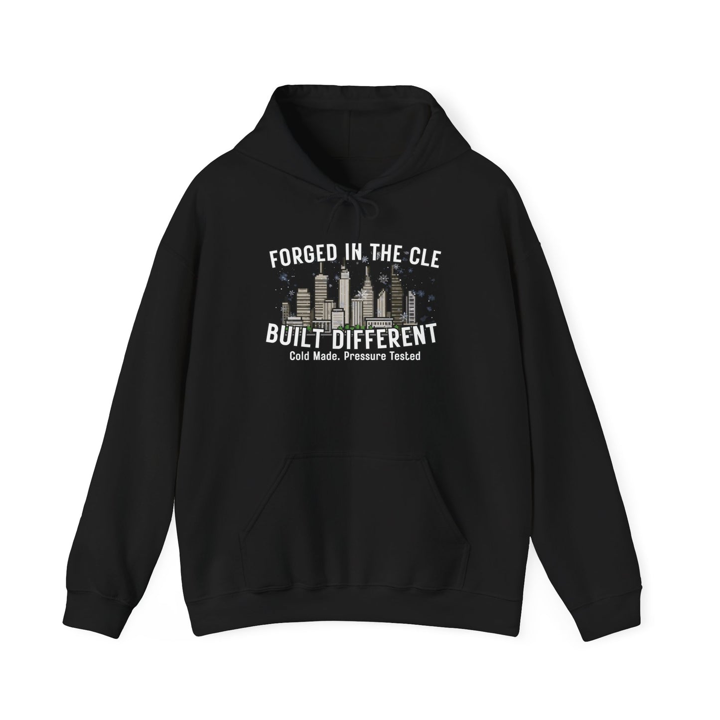 Cleveland 'Forged in the CLE' Hoodie — Built Different Skyline Pullover